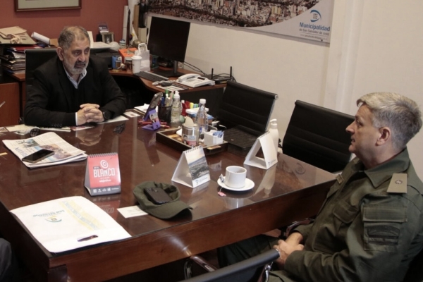 El intendente Jorge recibi&oacute; al nuevo Jefe de Gendarmer&iacute;a Rub&eacute;n Da Rosa