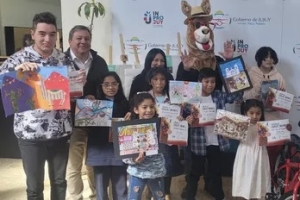 Exitoso concurso de dibujo infantil "Dibujando la llama de INPROJUY"