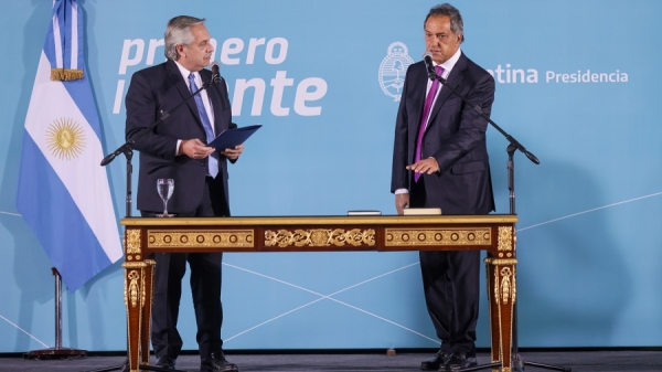 Scioli asumi&oacute; como nuevo ministro de Desarrollo Productivo