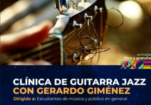 Cl&iacute;nica de guitarra y Noche de Jazz en la ciudad