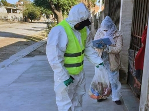 Entregaron unidades alimentarias "Comer en casa"