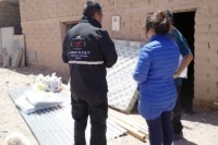 Asistencia a familia de Humahuaca por incendio en su vivienda