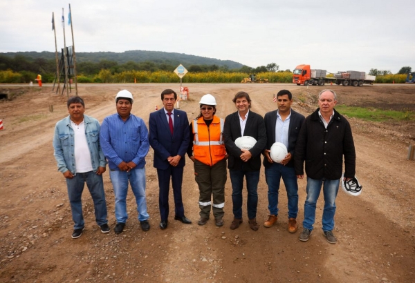 Sadir encabezó la reactivación de obras en la Ruta Nacional N° 34