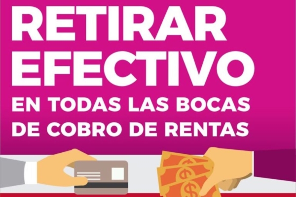 Habilitan retiro de efectivo en bocas de Rentas