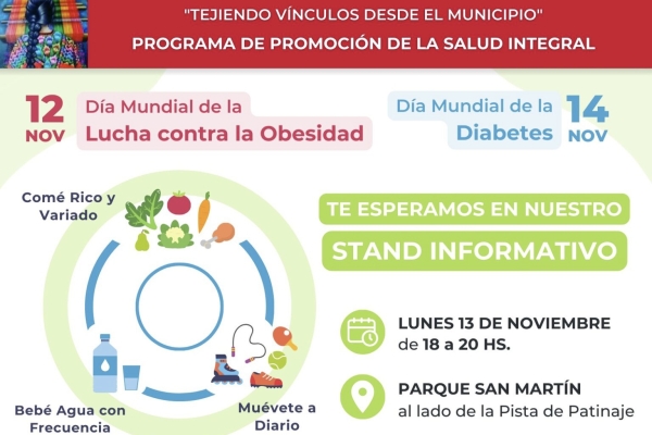 Jornada de concientizaci&oacute;n por el D&iacute;a Mundial de la Lucha contra la Obesidad y la Diabetes