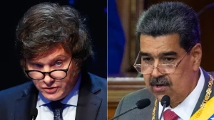 Milei enfrenta a Maduro y le advirti&oacute; que la Argentina proteger&aacute; a los seis dirigentes perseguidos por el r&eacute;gimen venezolano