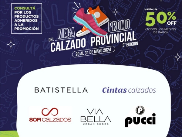 Inici&oacute; la 3&deg; edici&oacute;n de la mega promo de calzado provincial