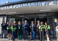 Con Renta de Cauchari: Morales inaugur&oacute; una escuela Santa Clara