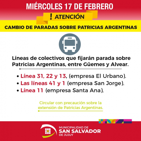 Por obras cambian recorridos de colectivos