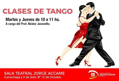 Clases de Tango en la sala &ldquo;Jorge Accame&rdquo;