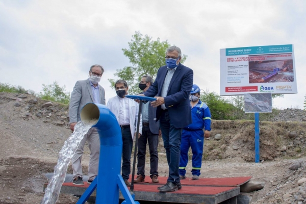 Agua Potable habilit&oacute; una nueva obra de By Pass de Emergencia