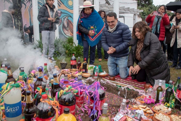 Ediles y empleados realizaron la ceremonia a la Pachamama