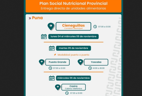 Cieneguillas. Distribuir&aacute;n unidades alimentarias
