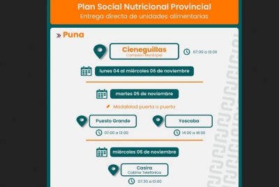 Cieneguillas. Distribuir&aacute;n unidades alimentarias