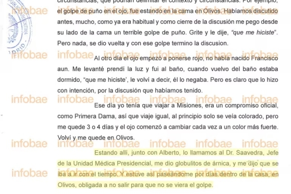 El relato completo de Fabiola Ya&ntilde;ez: acus&oacute; al m&eacute;dico presidencial y dijo que Alberto Fern&aacute;ndez la enga&ntilde;aba con una funcionaria