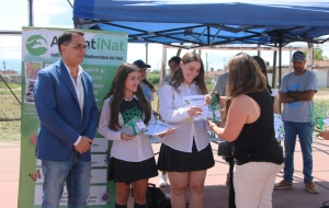 Junto al municipio, estudiantes del Nueva Siembra arborizaron un sector de Alto Comedero
