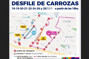 Desfiles de carrozas.Medidas especiales de tr&aacute;nsito