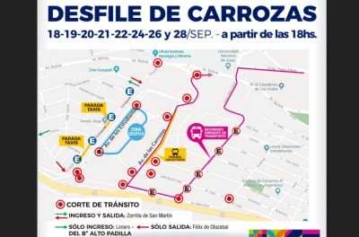 Desfiles de carrozas.Medidas especiales de tr&aacute;nsito