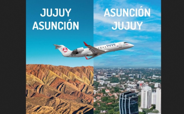 Jujuy y Asunción. Anuncian vuelos desde USD 199