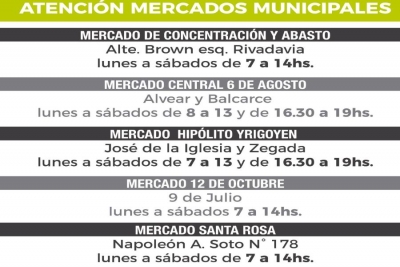 As&iacute; es el nuevo horario de atencion en mercados