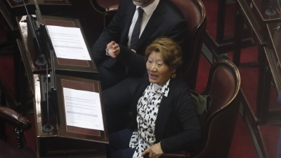 La senadora libertaria Vilma Bedia inici&oacute; el proceso para dar de baja los contratos de sus familiares