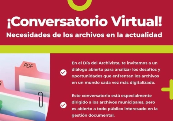 D&iacute;a del Archivista.Capacitaci&oacute;n y conversatorio virtual