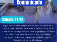 Emergenbcia Hídrica. Cuatro barrios afectados por niveles de turbiedad