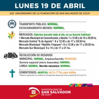 Asueto municipal, as&iacute; ser&aacute;n los servicios el lunes 19