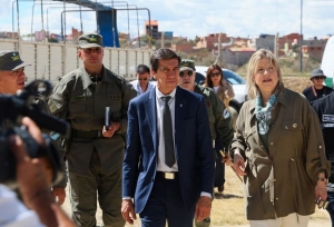 Puente Internacional La Quiaca. Sadir y Monteoliva inauguraron obras de modernizaci&oacute;n