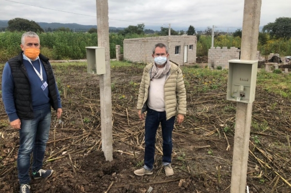 Avfanza el servicios de luz para asentamiento