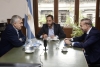 Los presidentes de los partidos que conforman Juntos por el Cambio se reunieron este martes