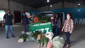 Trabajadores de la Tierra donaron verduras a hospital