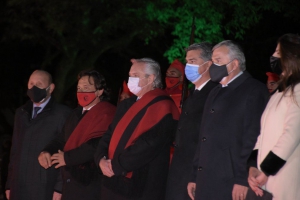 Morales acompa&ntilde;&oacute; al presidente Fern&aacute;ndez en homenaje a G&uuml;emes