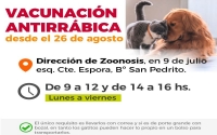 Vacunaci&oacute;n antirr&aacute;bica solo en el 9 de Julio