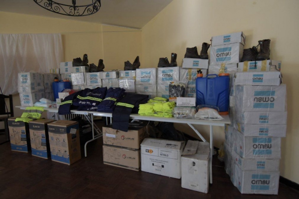 Equipamiento para trabajadores de cuatro jurisdicciones de La Quebrada