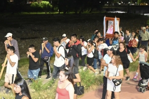 Escenificaron el ascenso a Punta Corral en el Parque Xibi Xibi