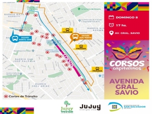 Por los corsos cortan tr&aacute;nsito en la Av.Savio