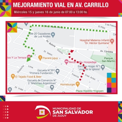 Cambios en el ingreso a Ciudad de Nieva por Av. Carrillo
