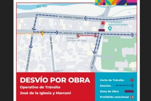Repavimentaci&oacute;n. Restricci&oacute;n de tr&aacute;nsito vehicular en Av. Marconi