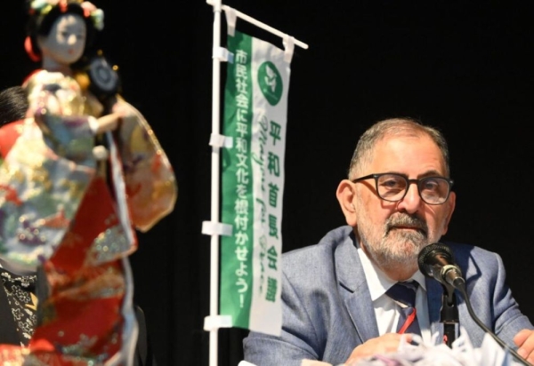 Jorge reconoci&oacute; la labor de Tomoko Aikawa en favor de la paz