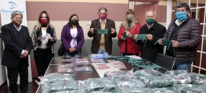 Centro vecinal don&oacute; barbijos al municipio