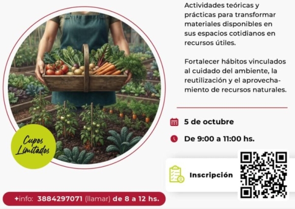 Inscripciones para el taller presencial &ldquo;Huertas en Acci&oacute;n&rdquo;