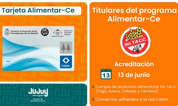 Celiaqu&iacute;a: acreditaci&oacute;n de la Tarjeta AlimentarCe