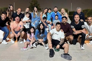 Los jugadores argentinos recibieron a sus familiares en la concentraci&oacute;n
