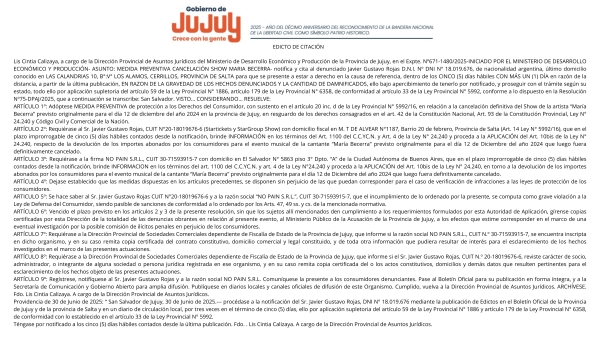 EDICTO DE CITACI&Oacute;N