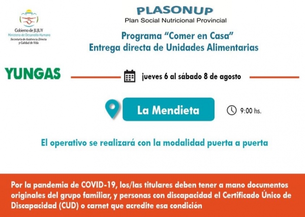 Entregan unidades alimentarias en la Mendieta