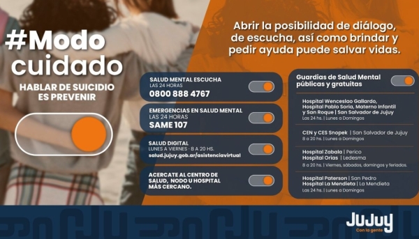 Modo Cuidado: hablar de suicidio es prevenir