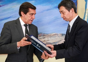 Sadir recibió al embajador de Japón en Argentina