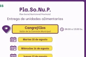 Familias de Cangrejillos recibir&aacute;n unidades alimentarias