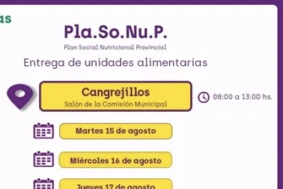 Familias de Cangrejillos recibir&aacute;n unidades alimentarias